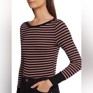Frame Ribbed Long Sleeve Shirt